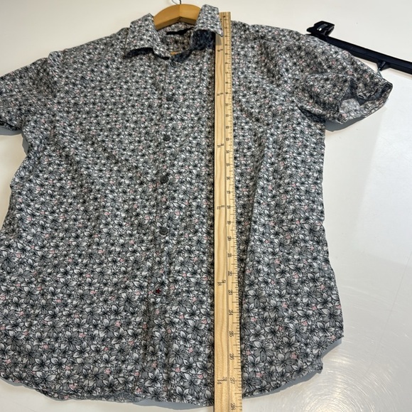 John Varvatos Black and White Geometric Shirt Size Small - Picture 5 of 6